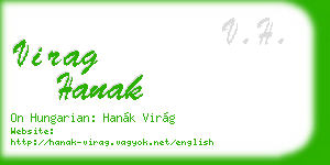 virag hanak business card